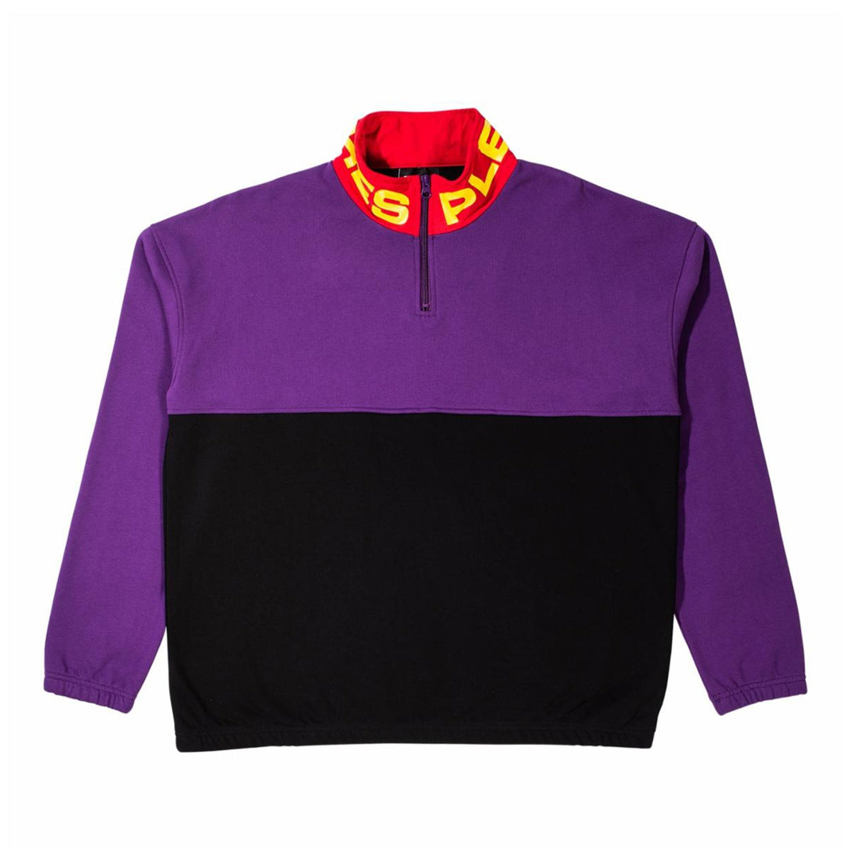 Misfit Color Block Half Zip Sweater
